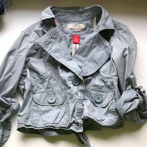 DONATED Mossimo dusty blue cropped jacket